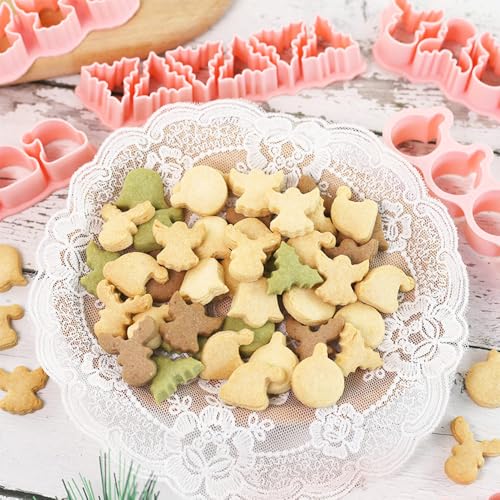 Mini Christmas Cookie Cutter Set for Pet Treats and Snacks - 6 Shapes - Christmas-1