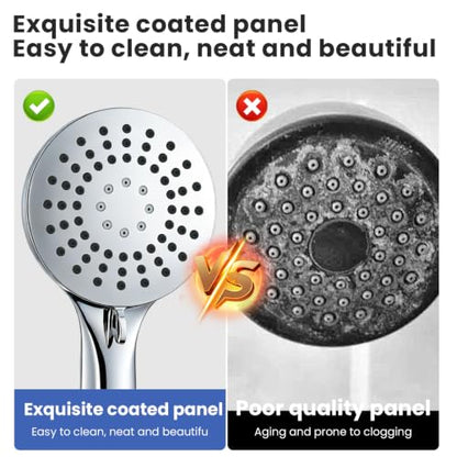 High Pressure Handheld Shower Head for Low Water Pressure - Silver / Shower Head