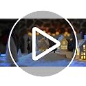 Ceramic Christmas Village Sets with LED Lights, 33 Pieces Holiday Decor