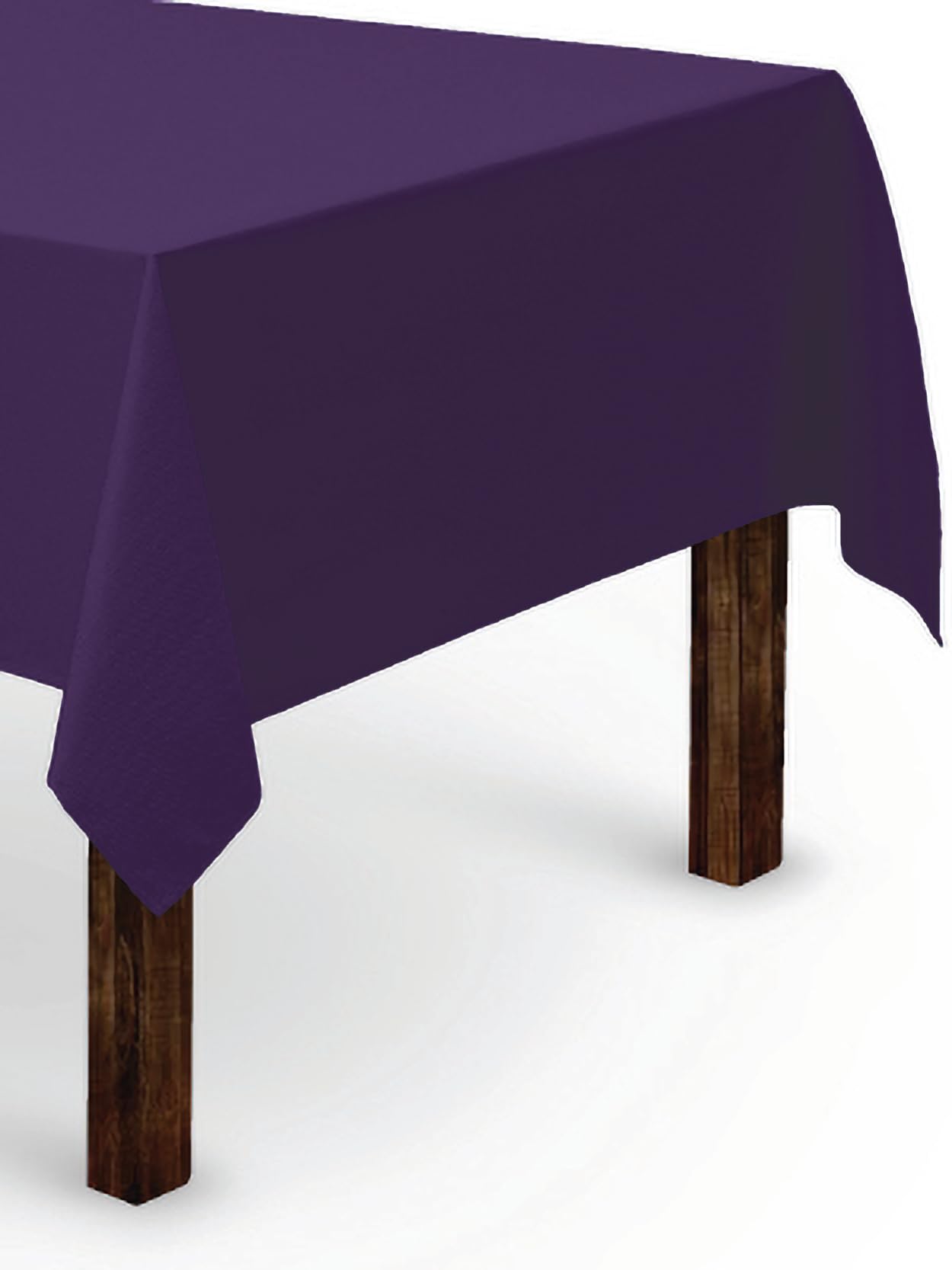 Gee Di Moda Rectangle Tablecloth - 60 x 102 Inch Purple Table Cloth for 6 Foot Rectangle Table - Heavy Duty Washable Fabric - for 6 Ft Buffet Table, Holiday Party, Dinner, Wedding & Baby Shower