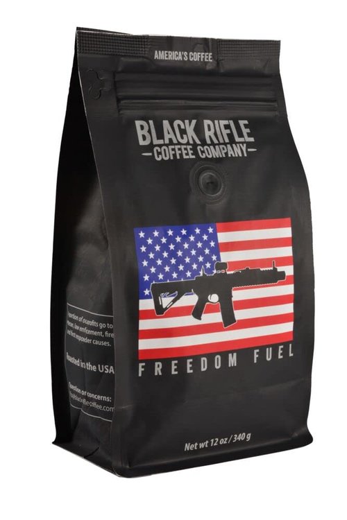 Black Rifle Coffee Company Freedom Fuel - Dark Roast Ground Coffee, 12oz Bag | Premium Arabica Blend