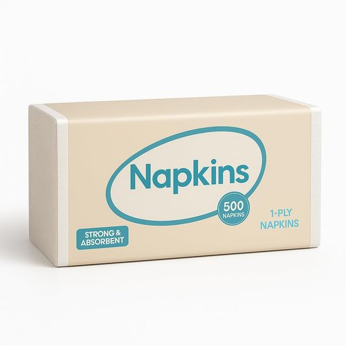 eSharks 12" x 12" White Disposable Paper Napkins 500 Count Soft Everyday Napkins for Home Parties Events Lunch Dinner Gatherings and General Use