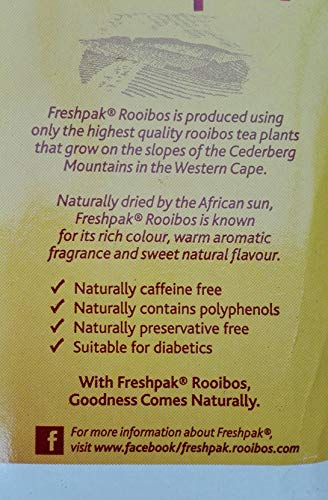 Freshpak Pure Rooibos Tea 80 Tagless Bags, Pure Rooibos and No Rooibos Infusion, New Packaging (Pack of 3)