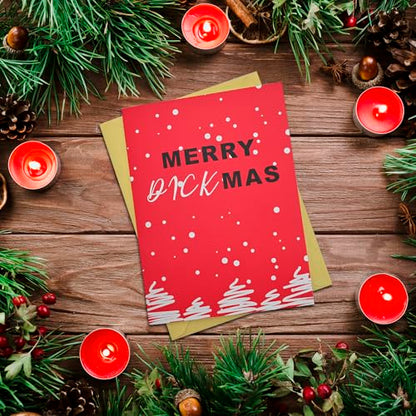 Funny Christmas Greeting Card for Him or Her - Pop Up Holiday Card