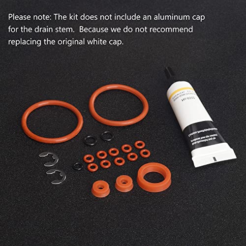 O-Ring Gasket Seal Set for Jura Capresso/Impressa Machines Brew Group & Drainage Valve O-Ring, Compatible with Most Jura C, E, ENA, F, J, S, Z, X, Cappuccino Maker Series Machines, with Lube