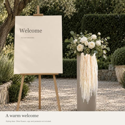 10 Pcs Ivory Dried Hanging Amaranthus Wedding Arch Decor - 23 Inches