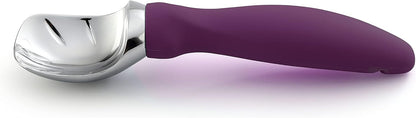 Spring Chef Ice Cream Scoop - Professional Heavy-Duty Scooper with Soft Grip Handle | Purple Color