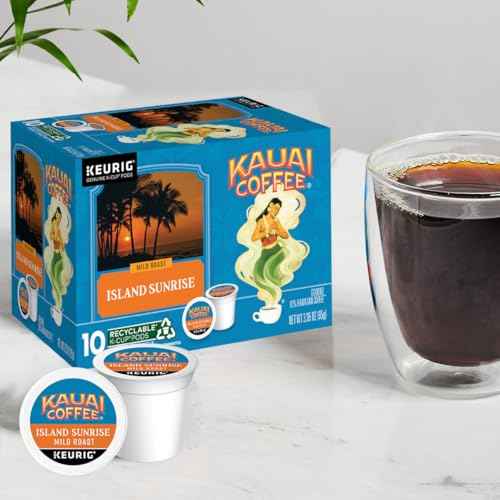 Kauai Coffee Island Sunrise Mild Roast - Compatible with Keurig K-Cup Brewers, 10 CT (Pack of 2)