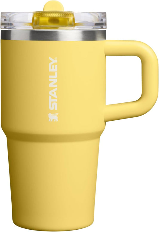 STANLEY Quencher ProTour 20 oz Tumbler - Leakproof Lid, Built-In Straw & Handle | Insulated, BPA-Free, Daffodil