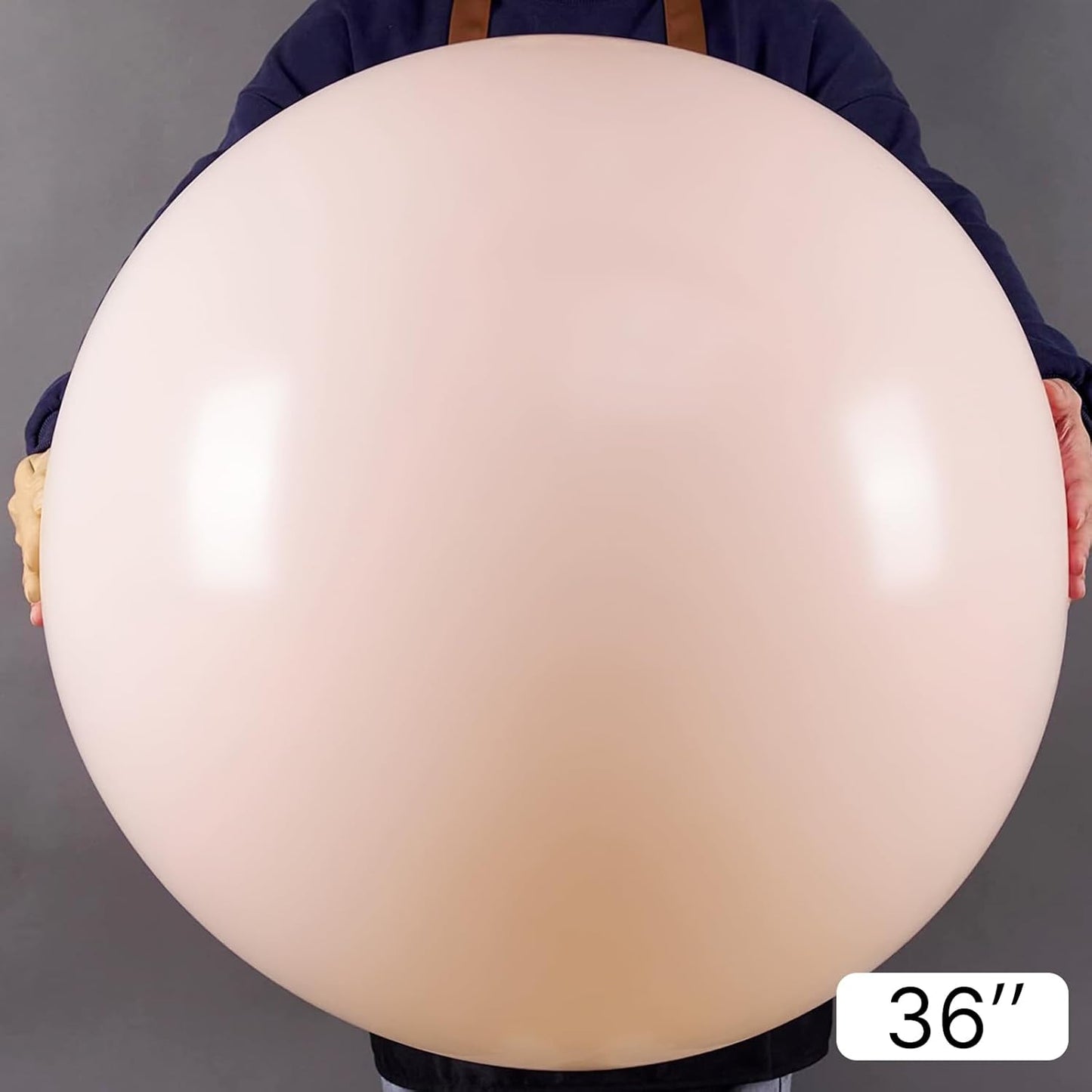 PartyWoo 36-Inch Pale Pink Balloons - Light Pastel Latex for Birthday & Baby Shower Decorations