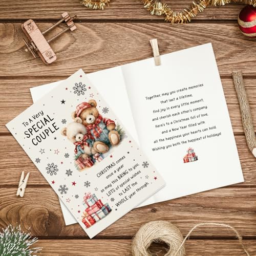 Christmas Card for Couples - Sweet Holiday Greeting Card with Heartfelt Message - To a Very Special Couple