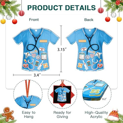 Thank You Nurse Christmas Ornament - Nurse1 Holiday Tree Decoration for Healthcare Heroes