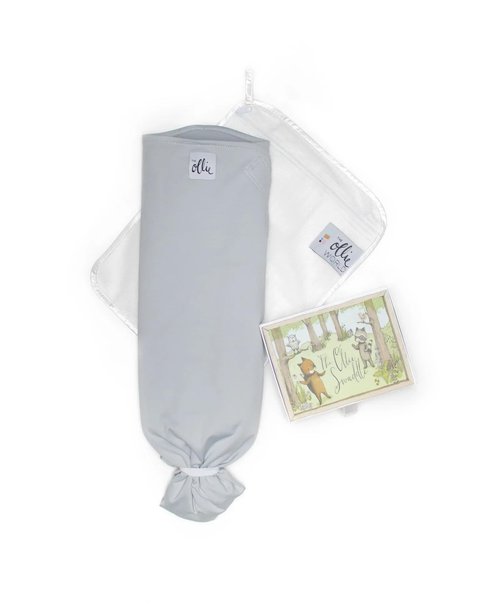 The Ollie Swaddle - Helps to Reduce The Moro (Startle) Reflex - Made from a Custom Designed Moisture-Wicking Material (Stone)