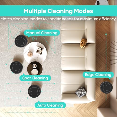 Robot Vacuum and Mop Combo with 5000Pa Suction, Self-Charging, App & Alexa Control