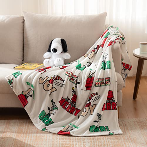 Berkshire Blanket Peanuts VelvetLoft Cute Character Snoopy Plush