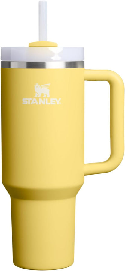 STANLEY Quencher H2.0 Tumbler - 40 oz Insulated Stainless Steel Cup with Handle & Straw | BPA-Free Daffodil