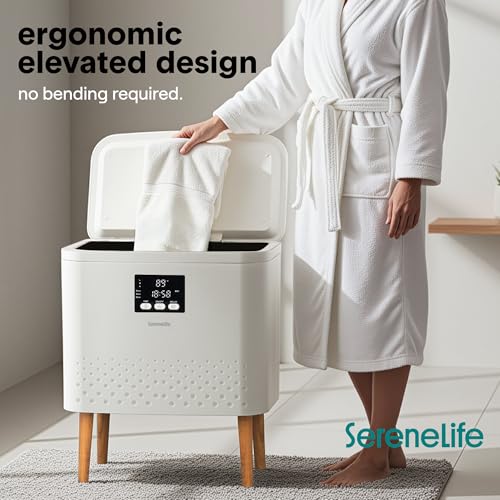 SereneLife WiFi Towel Warmer Bucket 20L Large Capacity - White