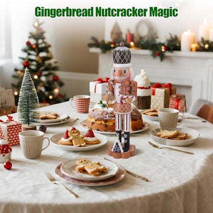 Gingerbread Nutcracker Soldier Decoration - 14.4 Inch Holiday Figure