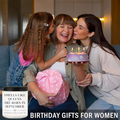 September Birthday Candle for Women Men - 20th 30th 40th Gifts - Variation of THIS listing