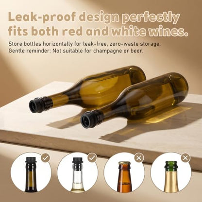 Wine Vacuum Pump & Reusable Silicone Stoppers Set - Keep Wine Fresh