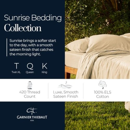 Ivory King Duvet Cover Set - 3-Piece 100% Cotton Bedding