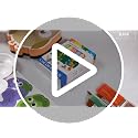 Kids Art Easel with Paper Roll & Magnetic Whiteboard - Red Christmas Tree