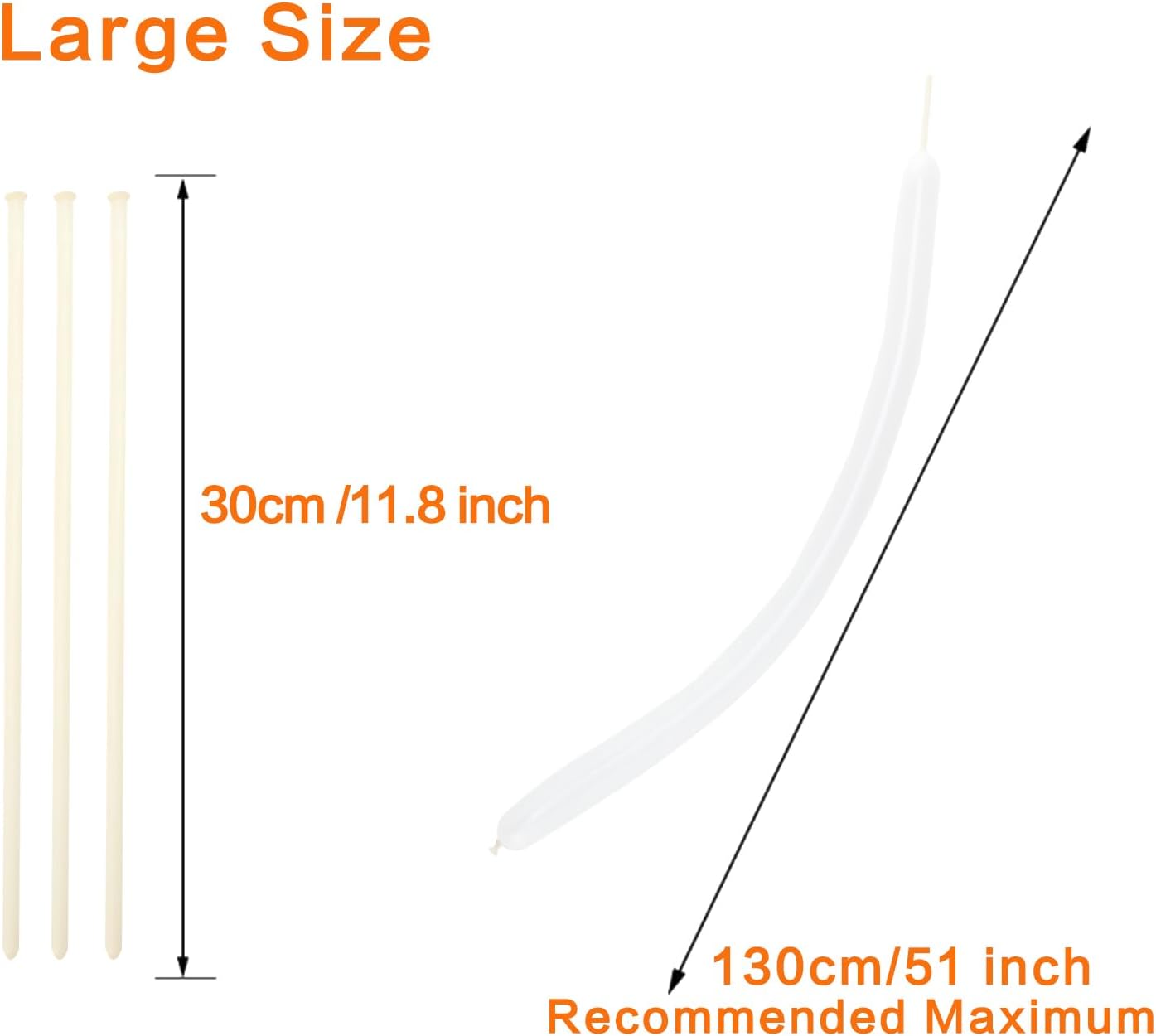 PIGETALE 100Pcs Clear 260 Latex Balloons - Transparent Twisting Balloons for Animal Modeling & Party Decor