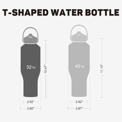 Skiennix 32oz Insulated Water Bottle - Leak Proof Stainless Steel with Straw | BPA-Free for Gym & Travel