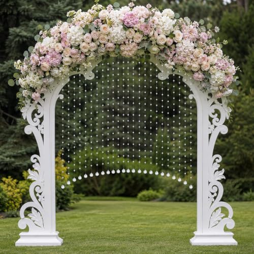 10pcs 3.3Ft Crystal Beaded String Glass Garland for Christmas - Clear