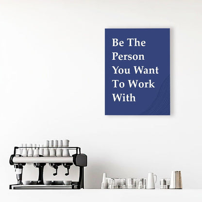 OTINGQD Motivational Wall Art - Inspirational Office Decor for Teamwork | Positive Canvas for Home & Cubicle