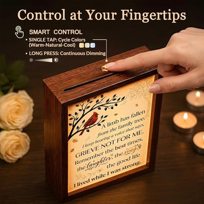 Sympathy Gifts for Loss of Loved One LED Memorial Shadow Box - A Limb - 7.4''x5.5''