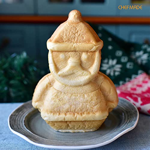 Santa Claus Cake Pan 7.5 Inch Non-Stick Christmas Bakeware - Champagne Gold