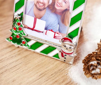 Green Photo Frame Ornament - Metal Xmas Tree Decor for Family & Wedding Photos - 2026