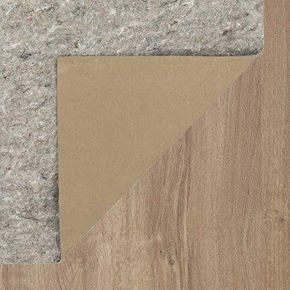 Mohawk Home Non Slip Rug Pad 8' x 10' - 1/4" Thick Felt + Latex Rubber Gripper - Dual Surface Cushion for Hardwood, Carpet, Tile Floors, Made in USA