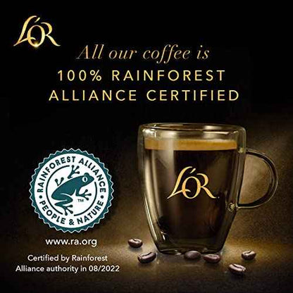 L'OR Coffee Pods, 10 Count Le Tigre Dark Roast Blend, Single-Serve Aluminum Coffee Capsules Compatible with the L'OR BARISTA System & *Nespresso Original Machines, 10 count (Pack of 1)