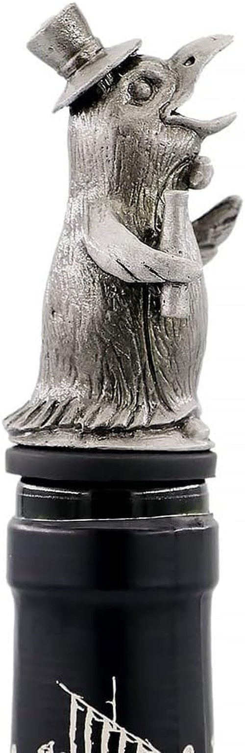 Animal Wine Aerator & Liquor Pourer for Bar,Home and Party Wine Pourer Aerator Festival Gift (Penguin Silver Gray)