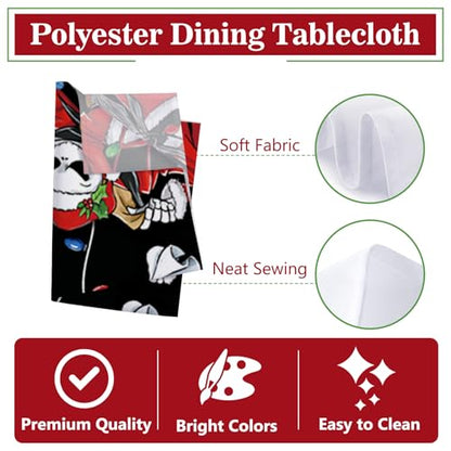 Christmas Jack Rectangle Tablecloth 60 x 84 Inches - Holiday Decor