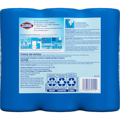 Clorox 30112 Disinfecting Wipe, Fresh/Lemon Fresh Scent (525 Count)