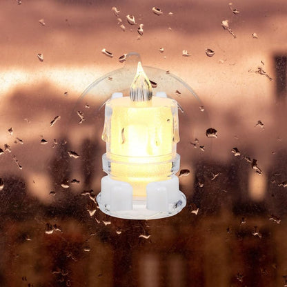 STOBAZA LED Candle Light Wall Hook - Secure Mounting with Transparent Suction Cups & Long Rod