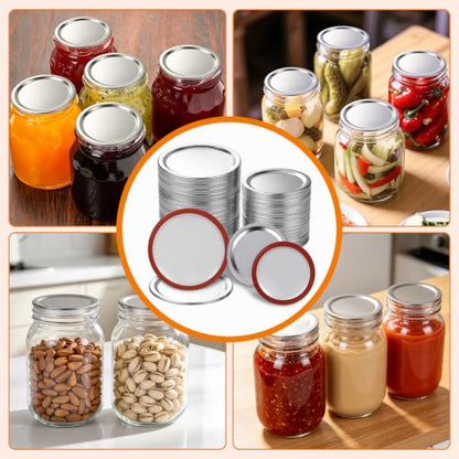 50 Pack Mason Jar Canning Lids for Regular and Wide Mouth Jars