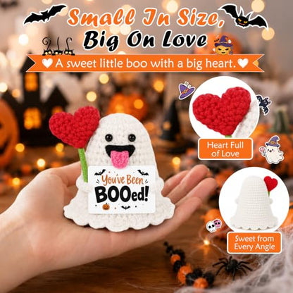 Halloween Boo Gift Basket Stuffers for Women Men Teen Girl Boy Crochet Boo - You’ve Been Booed Surprise