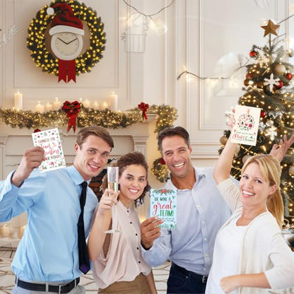 Holiday Appreciation Cards for Employees 24 Pack with Envelopes & Stickers