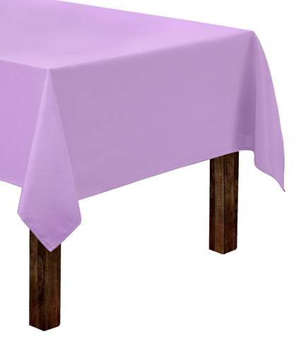 Gee Di Moda Rectangle Tablecloth - 60 x 84 Inch Lavender Table Cloth for 5 Foot Rectangle Table - Heavy Duty Washable Fabric - for 5 Ft Buffet Table, Holiday Party, Dinner, Wedding & Baby Shower