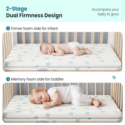 35x20 Baby Bassinet Mattress Pad - 2-Inch Gel & Foam Dual Sided with Removable Cover - Rectangular 35'' x 20'' x 2'' Variation