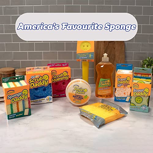 Scrub Daddy Eraser Daddy 10x, Magic Eraser Sponge for Painted Walls, Skirting Board Cleaner, Melamine Sponges, Dual-Sided Scrubber Pads, All Purpose Cleaning Sponges, Magical Mark Remover, 2 Pack