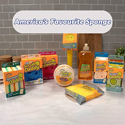 Scrub Daddy Eraser Daddy 10x, Magic Eraser Sponge for Painted Walls, Skirting Board Cleaner, Melamine Sponges, Dual-Sided Scrubber Pads, All Purpose Cleaning Sponges, Magical Mark Remover, 2 Pack