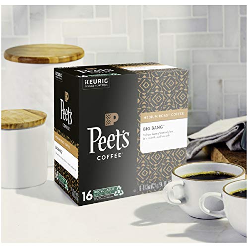 Peet’s Coffee Big Bang K-Cup Coffee Pods for Keurig Brewers, Medium Roast, 16 Pods