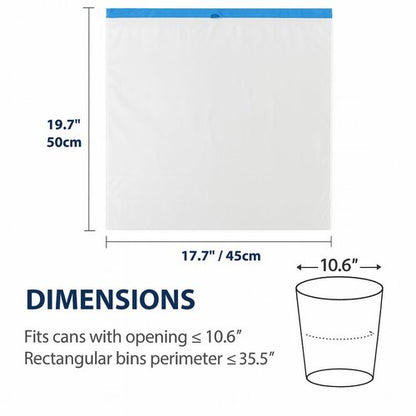 JILLICK 4 Gallon Small Trash Bags with Drawstring & Handles, 100 Pack - White Garbage Bags for Bathroom Office Dorm - Strong Leak-Proof Bin Liners, Individual Bags on Roll, No Tearing