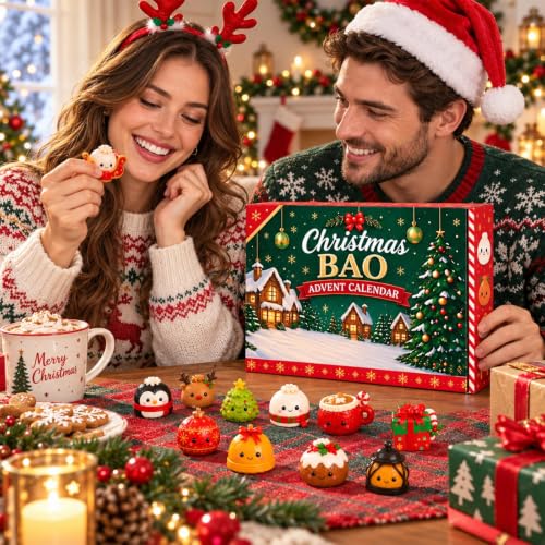 Christmas Squishies Advent Calendar 2026 - 24 Days Stress Balls - #B