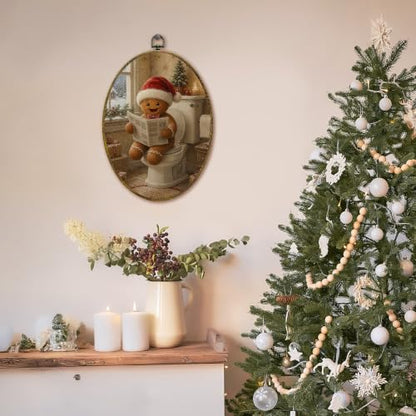 Christmas Gingerbread Bathroom Canvas Wall Art - Gingerbread Man